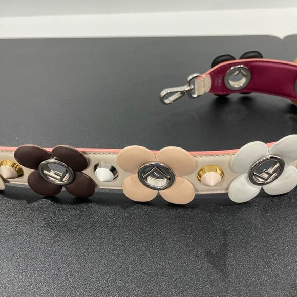 Fendi Calfskin F is Fendi Studded Flower Strap You Camelia (JB1326) - Picture 6 of 10